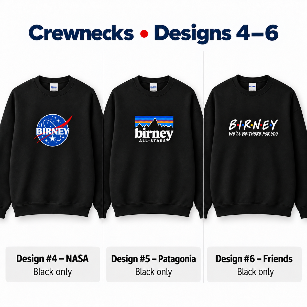 Birney Logos - Crewneck Sweatshirt